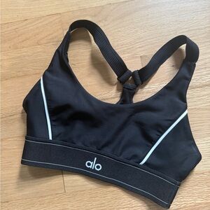 ALO Yoga Black and White Sports Bra